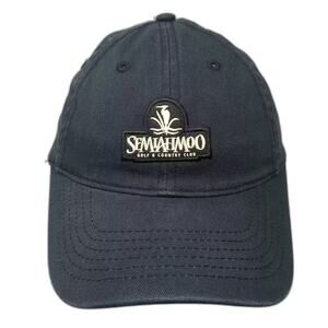 Legendary Headwear Semiahmoo Golf Country Club Baseball Cap Black White OS Hat